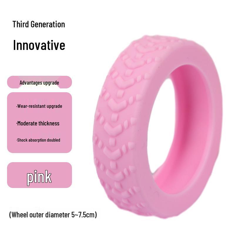 Silicone Protective Cover for Silent, Shock-Absorbing Suitcase Wheels