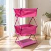 X-Style Folding Storage Rack Open-Shelf Multi-Level Space-Saving