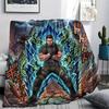 Resident Evil Comfortable Warm Flannel Blanket Print for Picnic Travel Sofa Bed Bedroom Chair Use.-TING