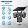 Cámara 4G V380 Alimentada por Energía Solar con Tres Lentes, 6MP, Audio Bidireccional y Monitorización Remota Móvil