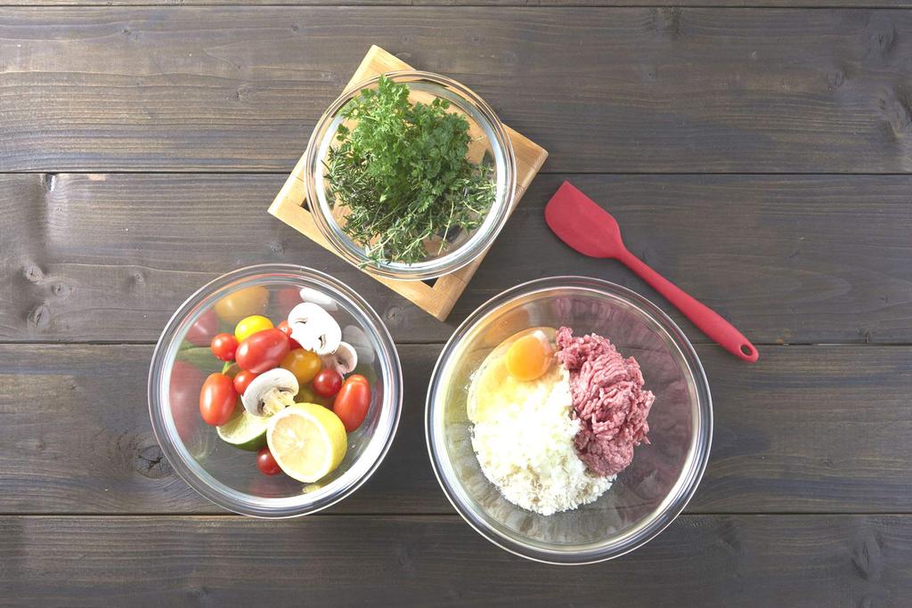 Hario Glass Bowl Set of 3 1 Salad 20741801 Heat-Resistant (Includes Bowl), Clear,