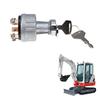A22F-1700100023 1700100052 H806 Ignition Switch With 2 Keys For Takeuchi Excavator Digger Ignition Switch Lock Cylinder