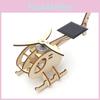 Educational Diy Solar-powered Helicopter Model For Kids 7-14 Years Old Customizable Wooden Material