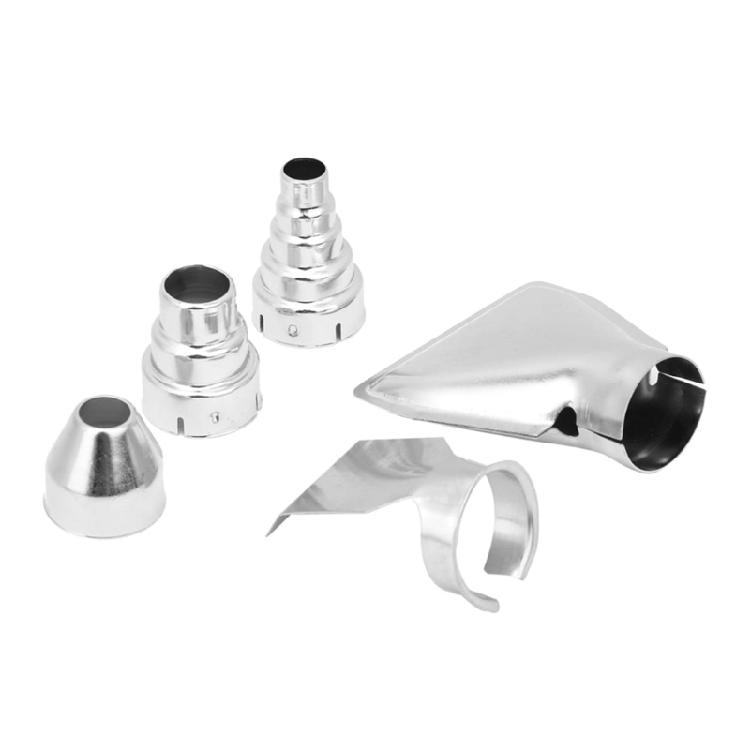 Heat Gun Nozzles Kit 5Pcs/Set Stainless Steel Nozzles Attachments for Hot Air