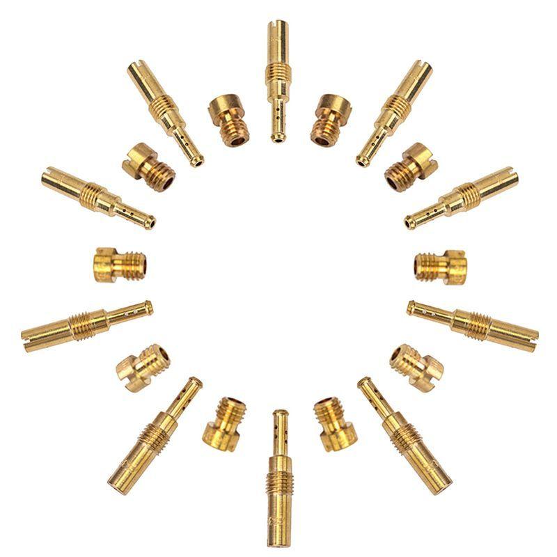 200Pcs Carburetor Main Jet Kit & 200Pcs Slow/Pilot Jet For PWK Keihin OKO CVK PWM NSR KSR PWM Motorcycle Carburetor-AU62