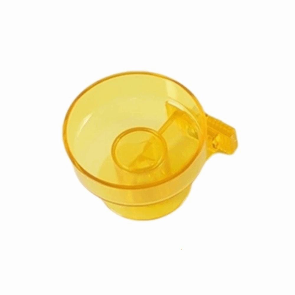 

Hanging Bird Feeder Cup Dual-Purpose Parrot Water Bowl Bird Cage Bath Cage Accessories жёлтый
