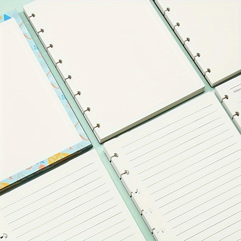 1set/60pcs B7 Handbook Refills, Notebook Loose-leaf Inserts, Handbook Simple Replacement Inserts, 7-hole Loose-leaf Refills