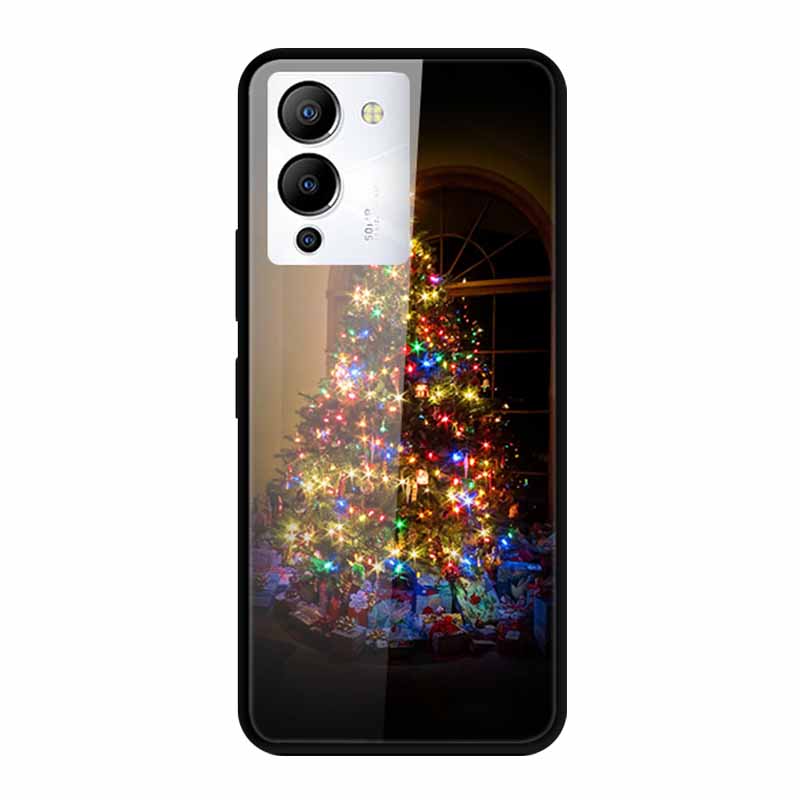 Luxury Shockproof Tempered Glass Back Cover Hard Case For Infinix Note 12 G96 Infinix Note 11pro 11s Protective Cool Phone Cover