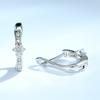 Wedding Jewelry Fashion Delicate Flower 925 Sterling Silver Clip Earrings For Women Girls Anniversary Gifts Fine Jewelry