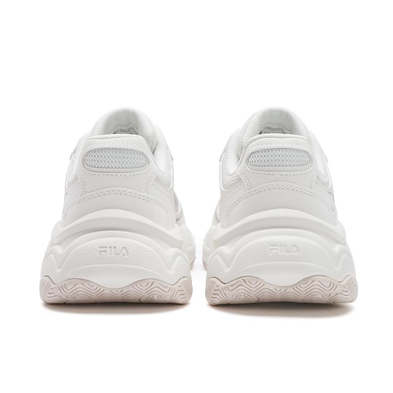 FILA Mars 4 Retro Series Fashion Trendy Comfortable Simple Wear-Resistant Breathable Low-Top Casual Shoes Women sneaker White Gray F12W522101FNB