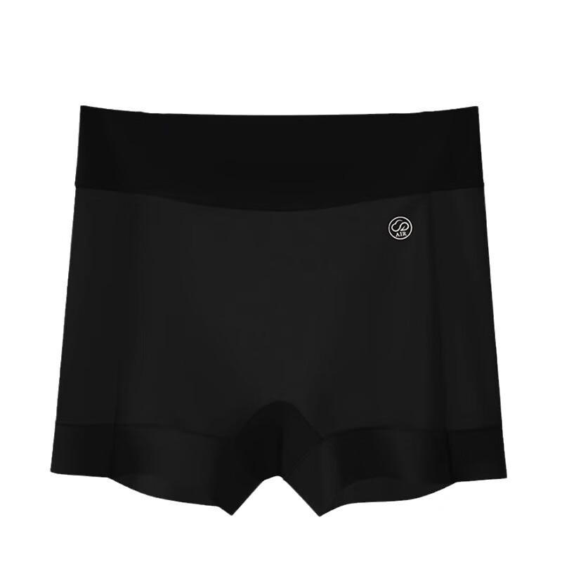 LANGSHA Damskie bezszwowe spodenki ochronne z lodowego jedwabiu zapobiegające otarciom (2-Pack)