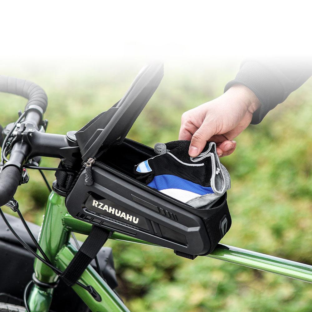 Cycling accessories Cycling Bag Top Frame Tube Bag with Sun-Visor Bicycle Bag Touch Screen Phone Case Bike Accessories MTB Road Bike Bag Waterproof