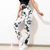 High Waist Tie Dye Yoga Leggings for Women Butt Lifting Workout Seamless Compression Athletic Pants for Gym Fitness Running