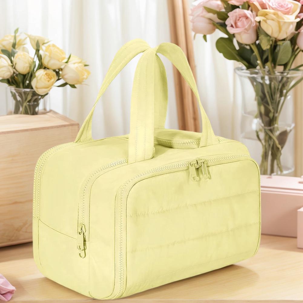 Cosmetic Bags with Large Opening Waterproof Portable Pouch Travel Toiletry Bag for Women Accessories Essentials Toiletries
