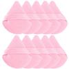 1/2/3/6 Stück Dreieckiger Samt-Puderquaste Gesichtskosmetik Augen-Schönheit Make-up-Werkzeug Wiederverwendbarer Schwamm Waschbar Mini-Puderquaste Zubehör