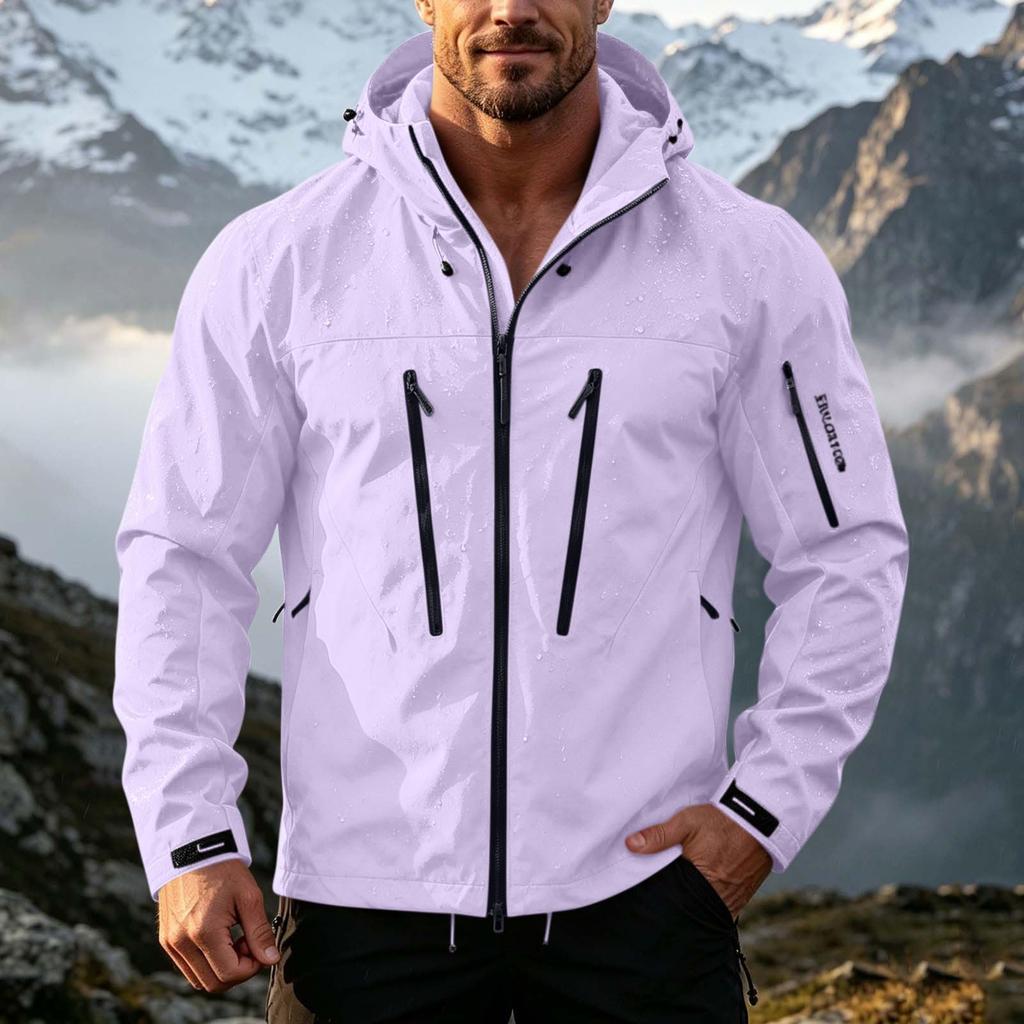 Men's Hooded Jacket with Versatile for Spring and Casual Outdoor Wear