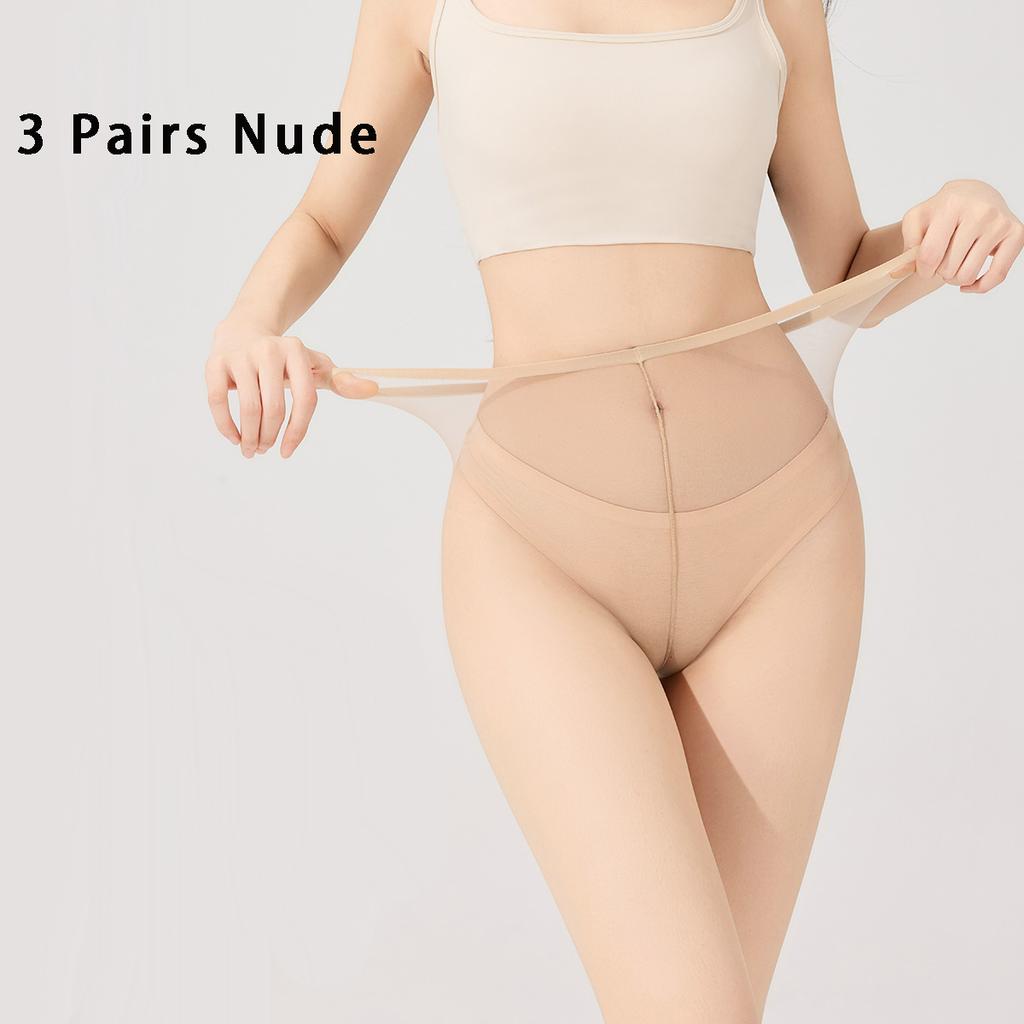 Sexy 0D Black Sheer Tights Ultra-Thin Silk Nylon Stockings Anti-Hook Seamless Skin Control Top Pantyhose For Women Summer
