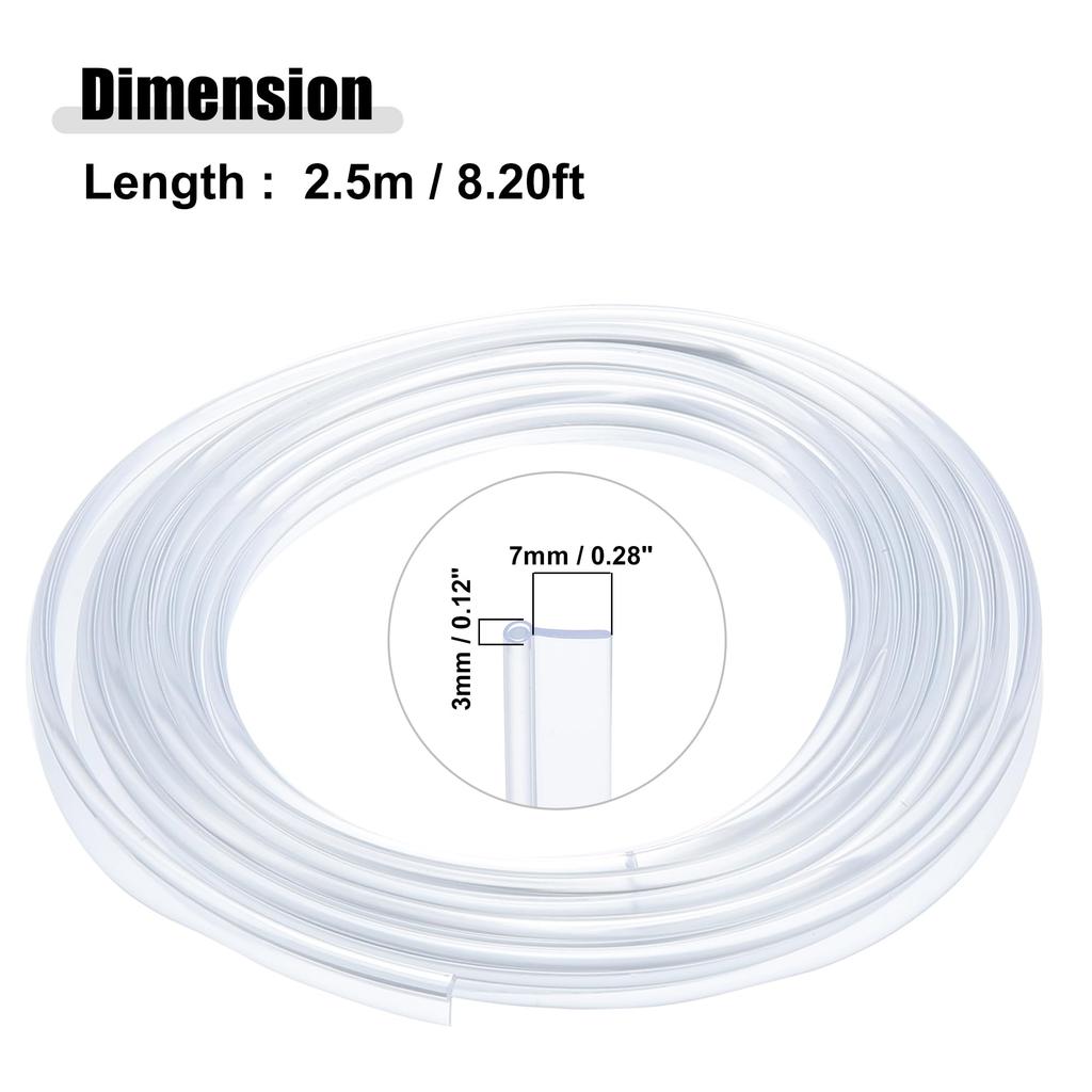ACROPIX Fiber Optic Cable Skirt Side Glow Car Light Decoration Universal 3mm 2.5M Clear 1pcs