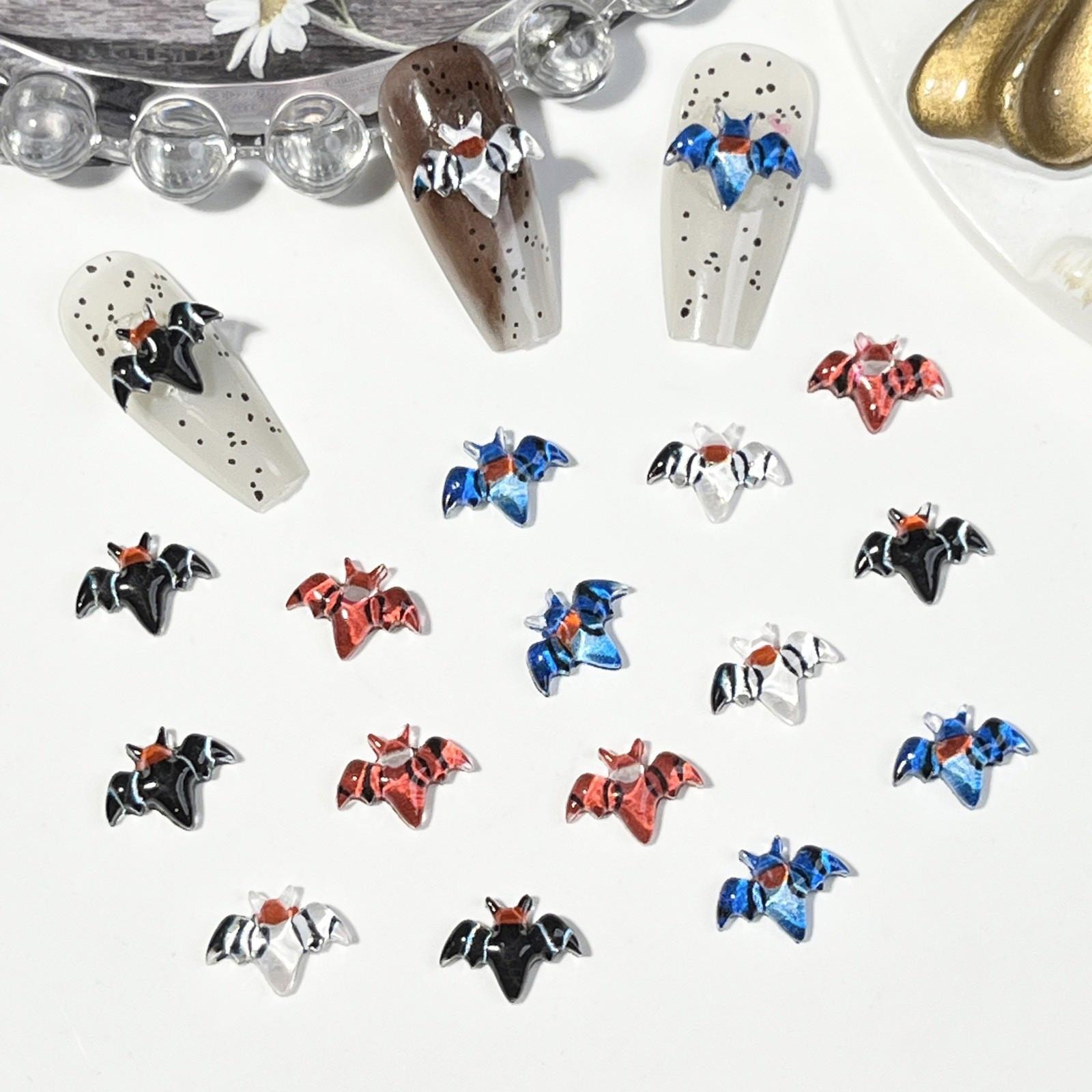 

Хэллоуин Аксессуары для ногтей Темный стиль Мультяшные смоляные аксессуары Ручная работа DIY Украшение для ногтей One Size