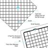 LMETJMA Chef Cooling Rack Stainless Steel Wire Cookie Rack Oven Safe Grid Wire Cookie Cooling Racks for Baking Cooking JT135