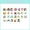 Pvc Material Jungle Wildlife Wall Sticker 3pcs Set With 26 Letters
