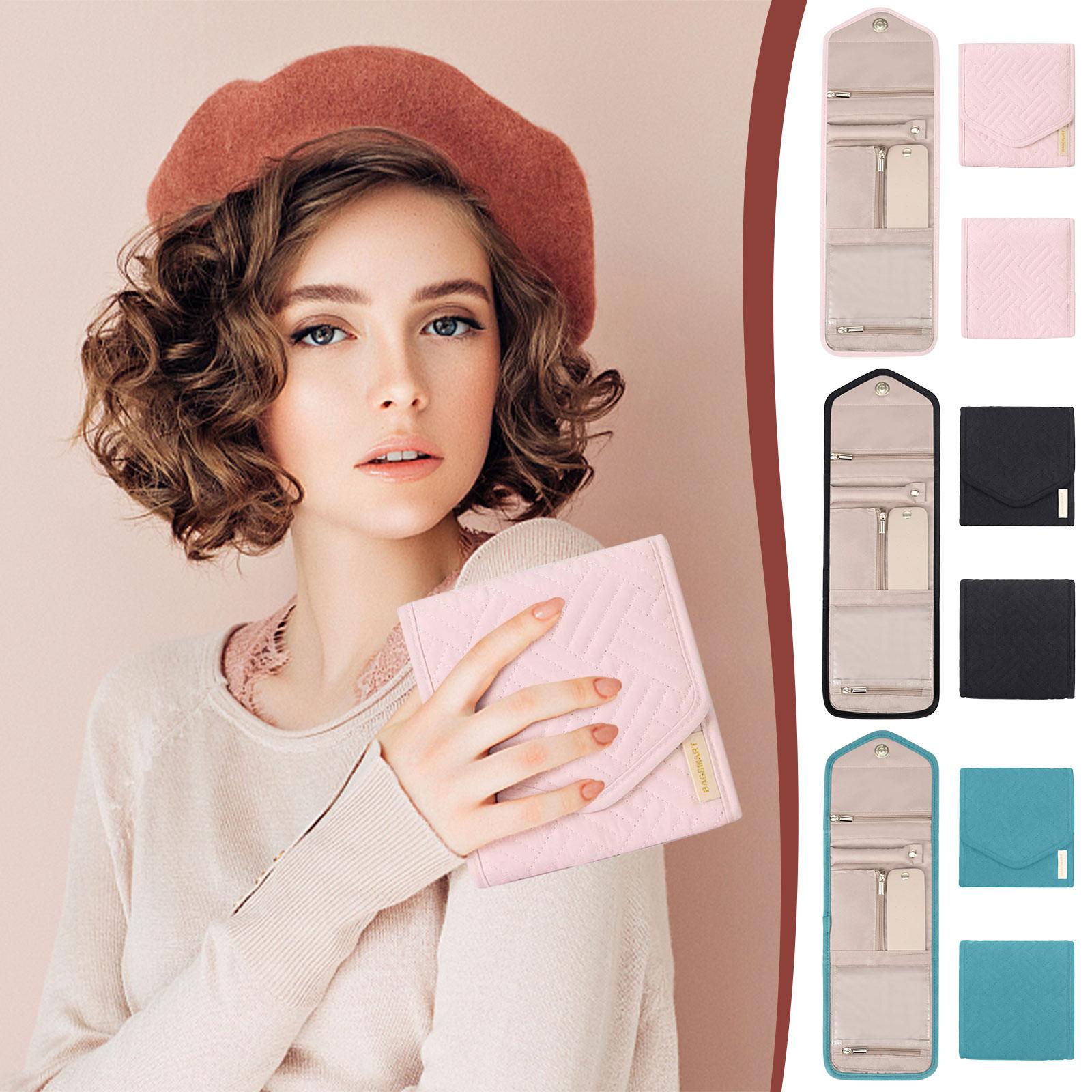 

Сумка для ювелірних виробів, косметичка-органайзер, складний рулон ювелірних виробів чорний