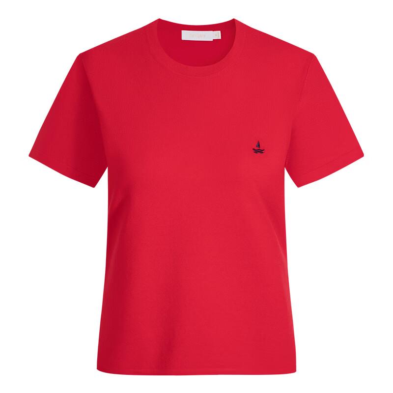 Navigare Women's Basic Short Sleeve Knit T-Shirt