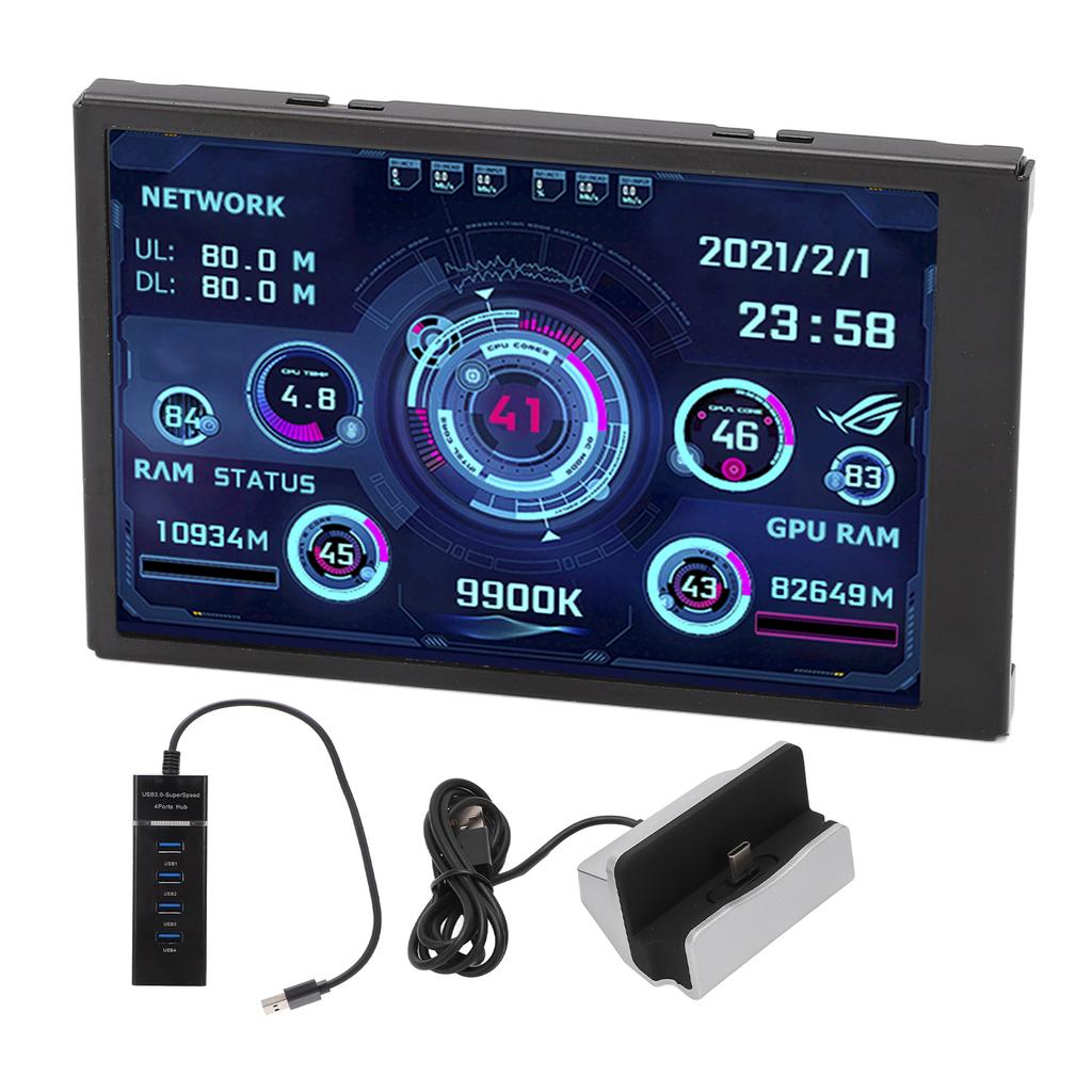 Buy 3.5in IPS USB PC Data Monitor CPU GPU RAM HDD Display Mini Screen ...