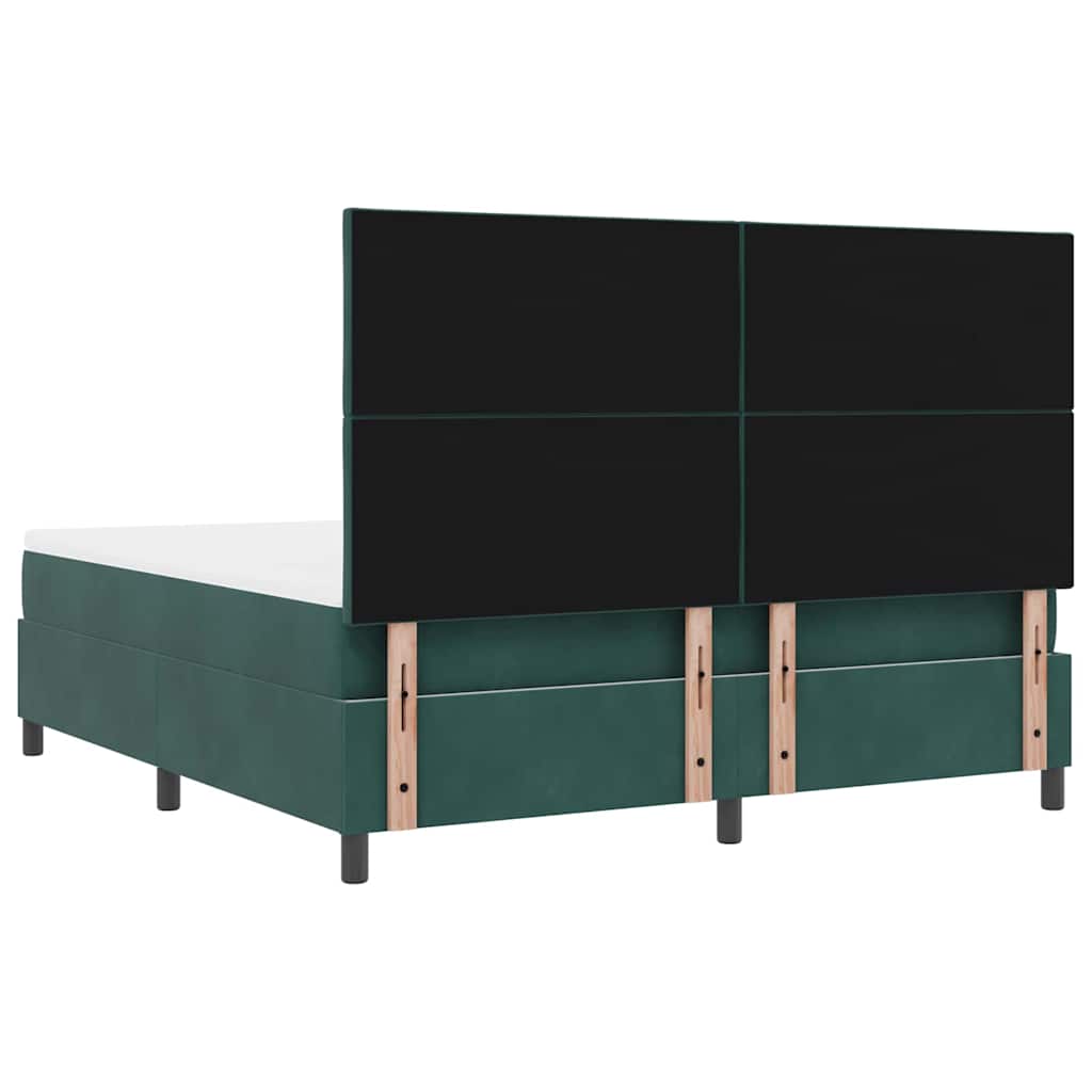 Boxspring bed with headboard Dark Green 180 x 200 cm Velvet