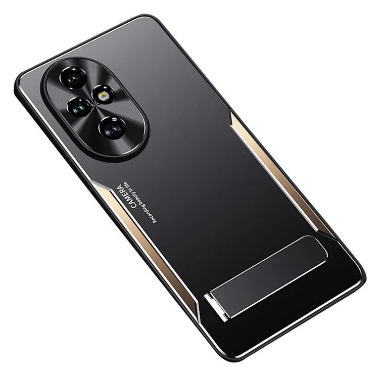 

For Honor 200 5G Case Aluminum Alloy + TPU Anti-Drop Phone Cover with Kickstand