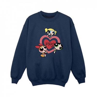 The Powerpuff Girls Boys Double Heart Sweatshirt