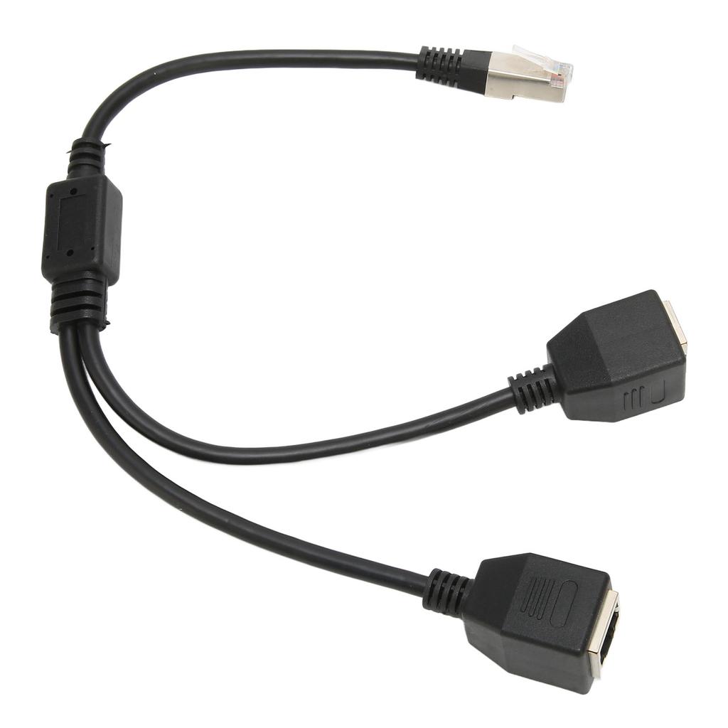 RJ45 Ethernet Splitter Cable 1 Male to 2 Female Port Stable Fast Transmission Cat5 RJ45 Splitter Cable for Router Modem