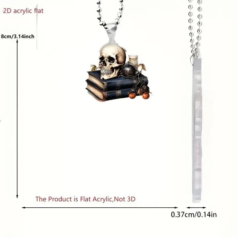 

Скелет Уникальная Акриловая Книжная Полка Подвесное Украшение Для Салона Автомобиля Зеркало Заднего Вида