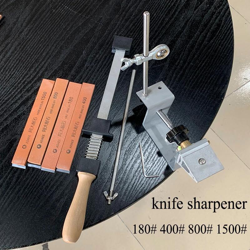 New 360 Rotary Knife Sharpener Sharpening System Knife Angle Unchanged Aluminum Alloy Sharpener Diamond Whetstone Set Apex Edge