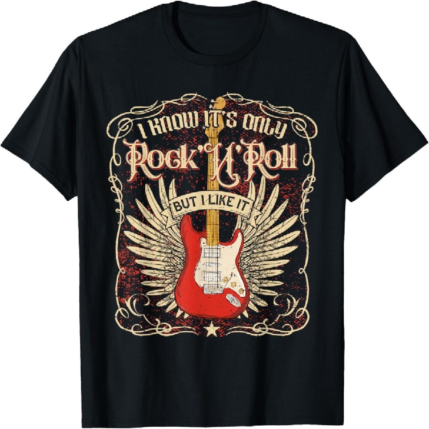 I Know It s Only Rock N Roll But I Like It, Rock Music Fan T-Shirt XXXXXL разноцветный