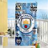 Manchester City Customized Name Beach Towel Super Soft Microfiber Quickdry Fabric