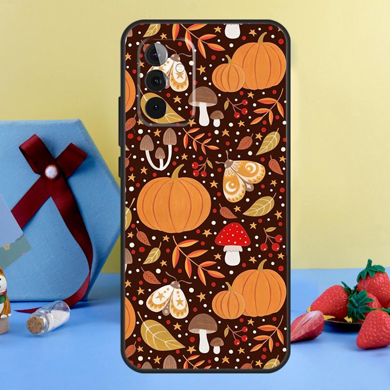 Autumn Leaves Fall Fox Pumpkin Cover For Samsung Galaxy A53 A33 A23 A52 A32 A22 A12 A51 A71 A15 A25 A13 A14 A34 A54 Case