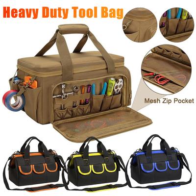 Multifunctional Tool Handbag Large Capacity Waterproof Electrician Storage Bag Wear-Resistant Heavy Duty Tactical Tool Box