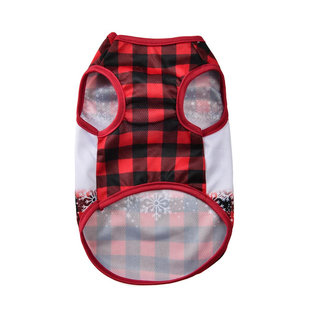 Christmas Dog Clothes Vest Puppy T-shirt For Small Dogs Cats Apparel Outfits New Year Costume Chihuahua French Bulldog Supplies