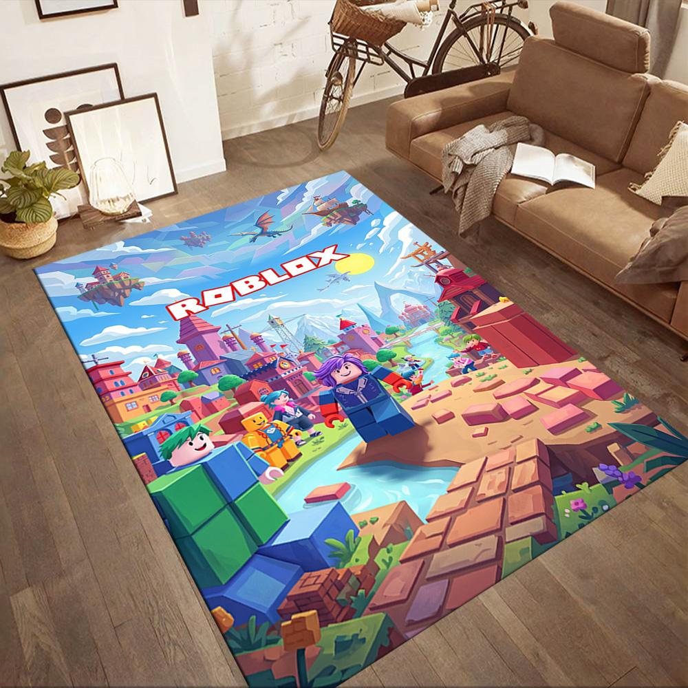 Roblox 185 Floor Rug Office Rug Suitable for Bedrooms Kitchen Dining Room Outdoor Antislip Carpet Office home decor