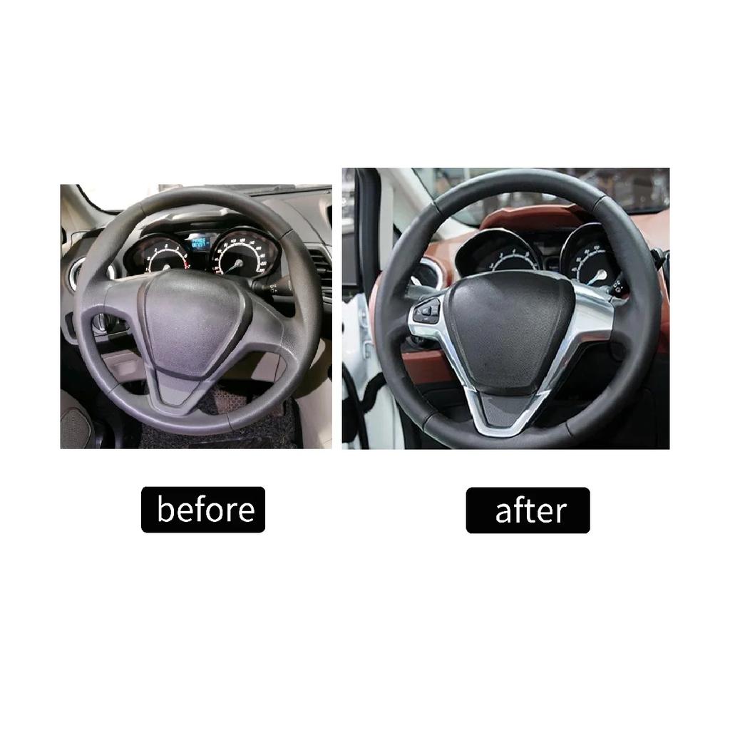 Bil Farthållare Knapppanel Rattram Tillbehör för Ford Fiesta Mk7 Mk8 St Ecosport 2013-2014