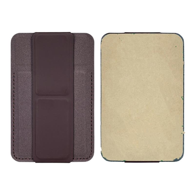 2 In 1 Phone Wallet Stick On Credit Adhesive Card Holder For Back Of Phone Case Pocket Card Slot Folding Kickstand Stand