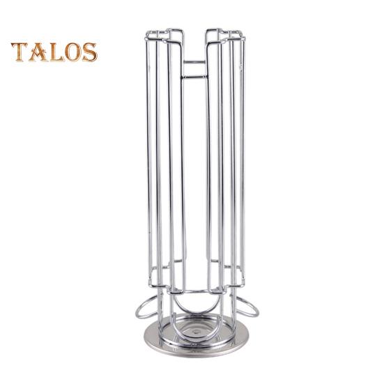 

Подставка для кофейных капсул для Nespresso Vertuoline, вращающаяся на 360 градусов, большая емкость, карусель-органайзер для домашнего офиса, кухни, подарок серебряный