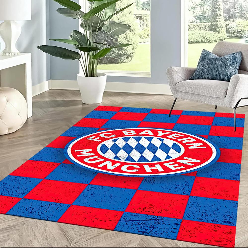 Fc Bayern Munich Uefa Champions League Themed Graphic Square rugs are a great choice for living rooms, bedrooms, home décor, and as gifts.
