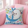 Kawaii Cartoon Mamegoma anime   Cushion Cover Inches Farmhouse Decor Home Throw Pillow Covers for Couch Decorations