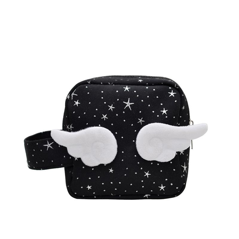 

Star cosmetic bag women go out portable Polaroid camera bag cosmetic storage bag lipstick sundries change bag чёрный