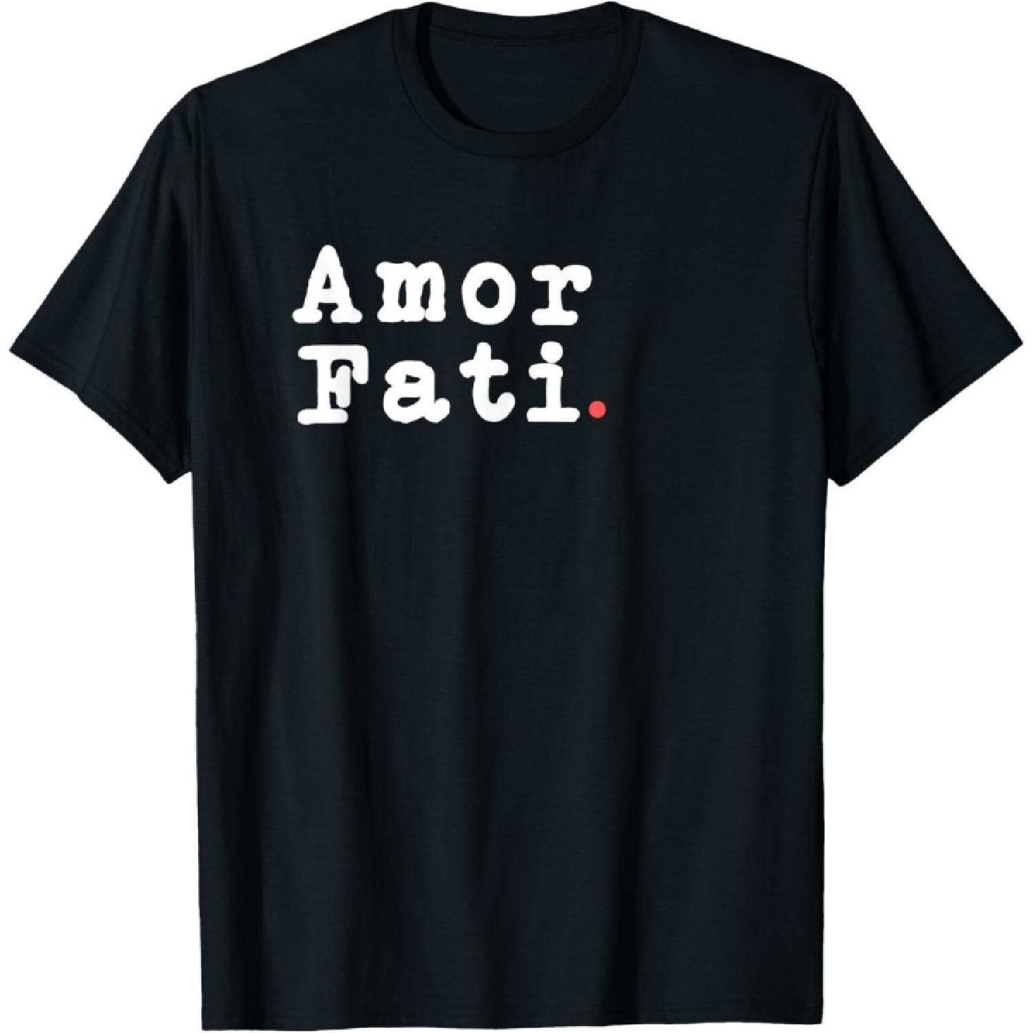 Amor Fati Стоицизм Стоическая философия Цитаты Сенека Эпиктет Футболка XXXXXL чёрный