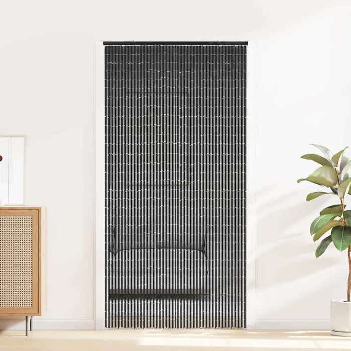 VidaXL Rideau anti-insectes gris foncé 100x220 cm bambou, rideau anti-mouches, moustiquaire de porte, rideau anti-mouches 4017450