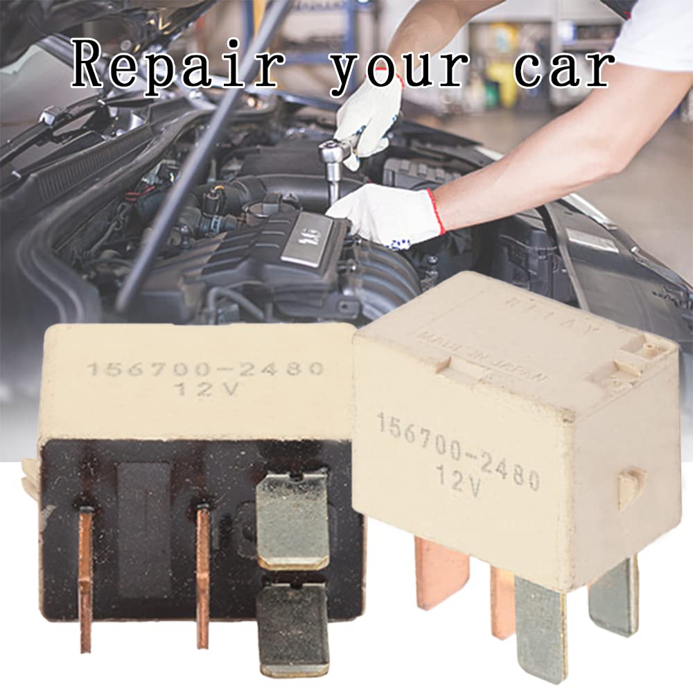 1 Pack Relay 156700-2480 4 Pin Compressor Clutch Automotive Relay