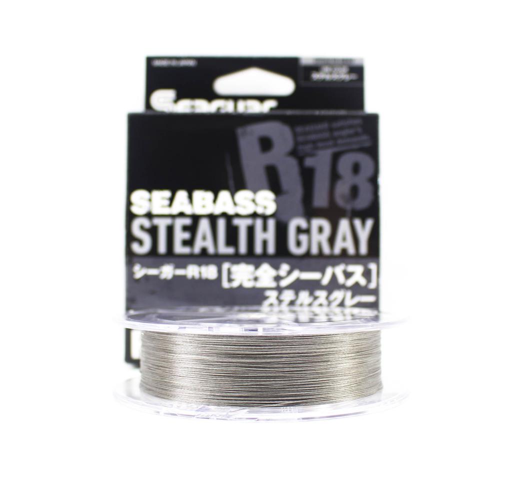 Seaguar PE Line R18 Seabass 150m Misura 1.2 22lb Stealth Grey (8269)